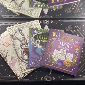 Four book coloring book lot